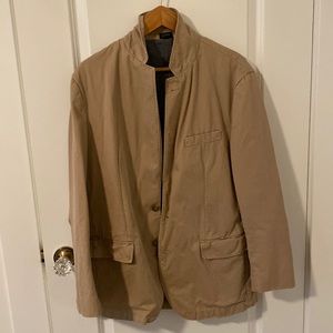 J Crew Mens Large Sport Coat Khaki